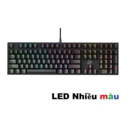 Thumbnail Bàn phím cơ Gaming DAREU EK810 Pink / Black (MULTI-LED, Blue/ Brown/ Red D switch) 2