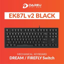 Thumbnail Bàn phím cơ Gaming DAREU EK87 / EK87L - Black ( Blue/ Brown/ Red switch) 2