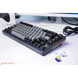 Thumbnail Bàn phím cơ không dây DAREU EK75 PRO BLACK GOLDEN (Hotswap,Pin:3750mAh,Triple Mode,Gasket Mount,RGB) 2