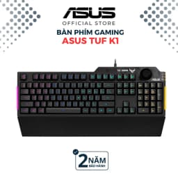 Thumbnail Bàn phím cơ quang gaming TUF GAMING K1 90MP01X0-BKUA00 Aura Sync Đệm tay tháo rời Chống nước 300 ml 1