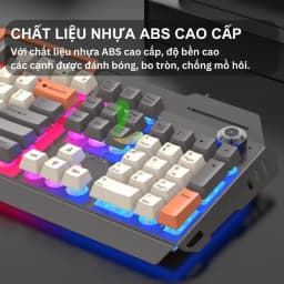 Thumbnail Bàn phím gaming HOSAN XUNFOX K90 thiết kế 104 phím có đèn led cầu vồng màu kèm nút điều chỉnh âm lượng 3