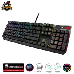 Thumbnail Bàn phím Gaming Quang Cơ Asus ROG Strix Scope RX RED Switch Wired - 90MP0240-BKUA00 2