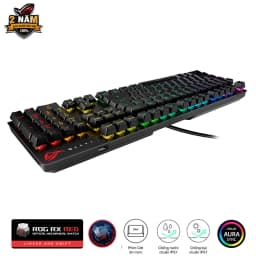 Thumbnail Bàn phím Gaming Quang Cơ Asus ROG Strix Scope RX RED Switch Wired - 90MP0240-BKUA00 3