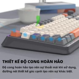 Thumbnail Bàn phím giả cơ không dây gaming HOSAN xunfox K94 thiết kế 94 phím kết nối 3 chế độ và đèn led 7 màu cực đẹp 2