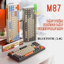 Thumbnail Bàn Phím Không Dây Gaming FREEWOLF M87 - Bàn Phím Chơi Game 87 Phím Ấn Tượng Với Kết Nối Kép 2