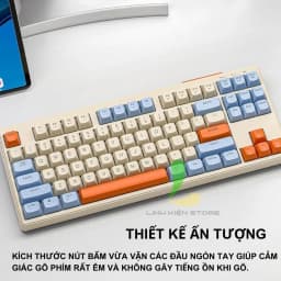 Thumbnail Bàn Phím Không Dây Gaming FREEWOLF M87 - Bàn Phím Chơi Game 87 Phím Ấn Tượng Với Kết Nối Kép 3
