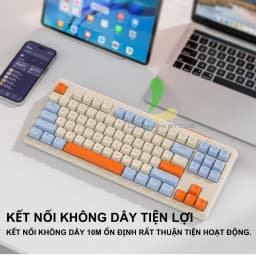 Thumbnail Bàn Phím Không Dây Gaming FREEWOLF M87 - Bàn Phím Chơi Game 87 Phím Ấn Tượng Với Kết Nối Kép 4
