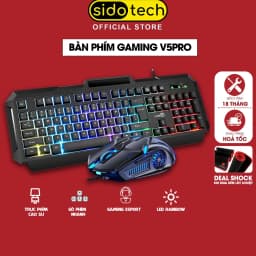 Thumbnail Bàn Phím Máy Tính Gaming RGB SIDOTECH LDK V4 Pro Có Dây / Đèn LED RGB Chống Nước Chơi Game Máy Tính Esport - Chính Hãng 1