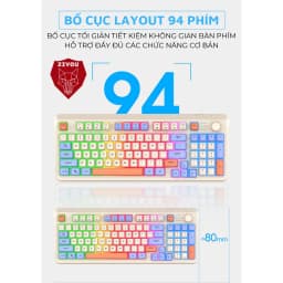 Thumbnail Bàn Phím Máy Tính Giả Cơ Gaming K82 LED LIGHT 7 Màu Cực Đẹp Gõ Cực Đã Dùng Chơi Game, Văn Phòng 4