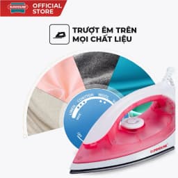 Thumbnail Bàn ủi, bàn là khô SUNHOUSE SHD1072 - Thân nhựa chịu nhiệt - Đèn báo hoạt động - Bề mặt chống dính - Bảo hành 12 tháng 4