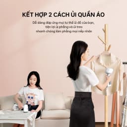 Thumbnail Bàn ủi hơi nước cầm tay Aqua SH2502R 250ml nút phun tự động, ủi đứng và treo - Bảo hành 12 tháng 4