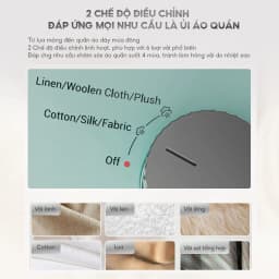 Thumbnail Bàn ủi hơi nước đứng AQUA S2526T có thể ủi treo ủi phẳng, công suất 2000W, dung tích 1.7L 4