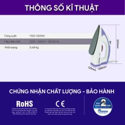 Thumbnail Bàn Ủi Khô BlueStone DIB-3728 ̣(1100-1300W) 4