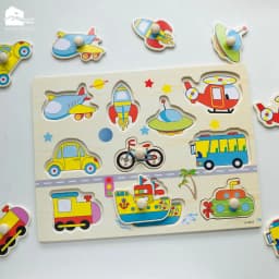 Thumbnail Bảng ghép hình núm gỗ nhiều chủ đề giúp bé phát triển tư duy và làm quen với thế giới xung quanh 1