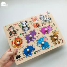 Thumbnail Bảng ghép hình núm gỗ nhiều chủ đề giúp bé phát triển tư duy và làm quen với thế giới xung quanh 2
