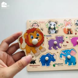 Thumbnail Bảng ghép hình núm gỗ nhiều chủ đề giúp bé phát triển tư duy và làm quen với thế giới xung quanh 4
