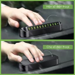 Thumbnail Bảng ghi số điện thoại trên ô tô Tâm Luân, tự động phát sáng khi trời tối, miếng hít dính chắc chắn 2