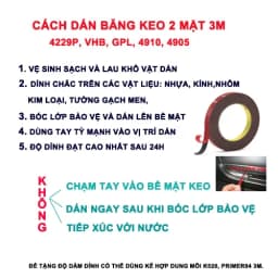Thumbnail Băng Keo cường lực 2 mặt  3M™  Acrylic Foam Tape 4229P- Độ bám dính cao, lắp ráp nội ngoại thất, vật dụng gia đình.... 2