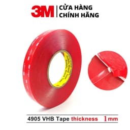Thumbnail Băng keo cường lực 2 mặt 3M™  VHB 4910 - Keo màu trong, độ dày 1mm  kết dính cao 2