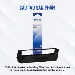 Thumbnail Băng Mực Máy In Kim Epson C13S015639 Cho Máy LQ310 Độ Phủ Mực Cao Giúp In Mượt Và Đều Màu 1