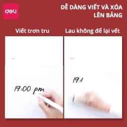 Thumbnail Bảng Từ Trắng DELI Kích Thước 120x90 cm Bảng Mica Từ Tính Nam Châm Bảng Fooc Trắng, Móc Treo Tường 3