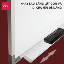Thumbnail Bảng Từ Trắng DELI Kích Thước 120x90 cm Bảng Mica Từ Tính Nam Châm Bảng Fooc Trắng, Móc Treo Tường 4