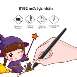 Thumbnail Bảng Vẽ Điện Tử VEIKK VK1060 Android Cảm Ứng Nghiêng Mặt Nhám Mô Phỏng Giấy Vẽ - Hàng Chính Hãng 3