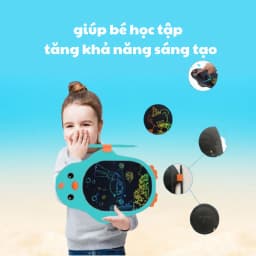 Thumbnail Bảng vẽ tự xóa thông minh đa sắc KSD01 8.5inch màn hình LCD chống bức xạ ánh sáng xanh bảo hành 1năm 3