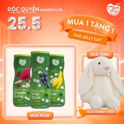 Thumbnail Bánh ăn dặm hũ Mămmy vị trái cây và rau củ giúp hỗ trợ tiêu hoá cho bé 6 tháng tuổi, hũ 32-50g 1