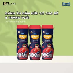 Thumbnail Bánh ăn dặm hữu cơ MAEIL Yommy Yommy Hàn Quốc vị dâu tây việt quất, dễ tan và bổ sung canxi 1