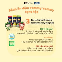 Thumbnail Bánh ăn dặm MAEIL Yommy Yommy Hàn Quốc hữu cơ dễ tan trong miệng bổ sung canxi cho bé 42g 3
