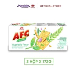 Thumbnail - Bánh Cracker Dinh Dưỡng AFC Vị Rau/Lúa Mì/Gà Sả Tắc, Combo 2 Hộp X 172G (Bao Bì Giao Ngẫu Nhiên) 2