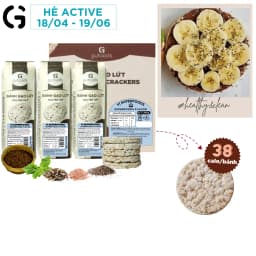 Thumbnail Bánh gạo lứt ăn kiêng GUfoods vị Superfoods - Không chiên dầu, Không đường, Eat clean, Healthy, Gym (170g/300g/510g) 1