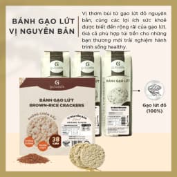 Thumbnail Bánh gạo lứt GUfoods vị Nguyên bản GUfoods - Không chiên dầu, Không đường, Eat clean, Healthy, Tập gym (170g/300g/510g) 2