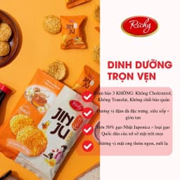Thumbnail Bánh gạo Richy Jinju Gold hương vị Ganjang mật ong 100g 2