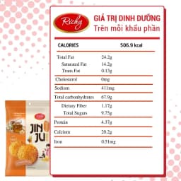 Thumbnail Bánh gạo Richy Jinju Gold hương vị Ganjang mật ong 100g 3