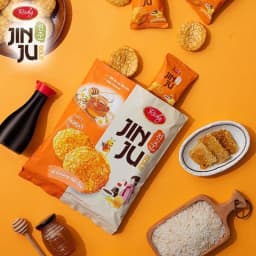 Thumbnail Bánh gạo Richy Jinju Gold hương vị Ganjang mật ong 100g 4