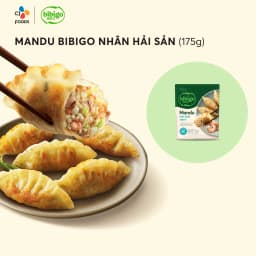 Thumbnail Bánh xếp Mandu Hàn Quốc Bibigo nhân Thịt & Hải Sản & Thịt bắp 175g 1