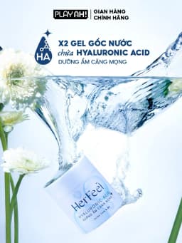 Thumbnail Bao cao su dưỡng ẩm Her Feel HA Hộp 3/10 Gấp đôi gel dưỡng ẩm cao cấp 3