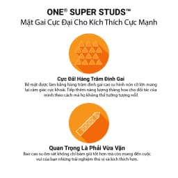 Thumbnail Bao Cao Su ONE của Mỹ Có Gai Cực Đại Mềm One Super Studs size 53mm 2