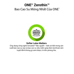 Thumbnail Bao Cao Su ONE của Mỹ Siêu Mỏng Mềm Truyền Nhiệt Nhanh One Zero Thin size 53mm 4
