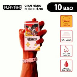 Thumbnail Bao cao su size to PlayAh! Siêu Mỏng 55mm Giant Invisible 24K.Right - Hộp 3/10 Cái 3