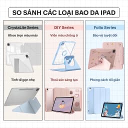 Thumbnail Bao da DIY D02 lưng kính chống ố vàng dành cho iPad DIY V2 AstroMazing - Case cho Pro 11 Air 4 5 Gen 9 2