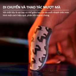 Thumbnail Bao tay chơi game ff MEMO V7 găng tay sợi bạc gaming cho điện thoại chống mồ hôi chơi liên quân tốc chiến pubg mobile 4