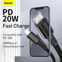 Thumbnail Baseus Cáp Sạc Nhanh 20W PD USB C Type C cáp sạc nhanh cho ip 13 11 Pro Xs Max 1