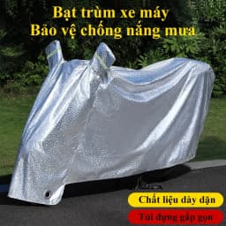 Thumbnail Bạt phủ xe máy MYT Bạt trùm xe máy 3 lớp tráng nhôm chống nóng cách nhiệt che mưa lớp lót chống xước 2.1m 1