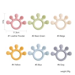 Thumbnail Bé Silicone Miếng Dán Hình Động Vật Bé Răng Hàm Đồ Chơi BPA MIỄN PHÍ Cấp Thực Phẩm Làm Dịu Mọc Răng Cắn Đồ Chơi 2