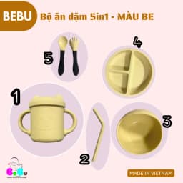Thumbnail BEBU Bộ ăn dặm BeBu Silicon Cao cấp (2 màu) 2