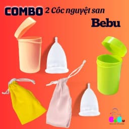 Thumbnail BeBu Combo 2 Cốc nguyệt san Silicon y tế mềm mại 1