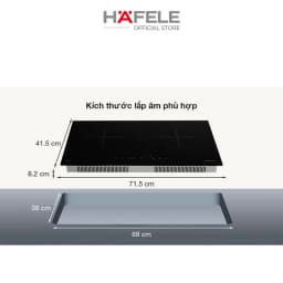 Thumbnail Bếp âm từ đôi Hafele HC-I2712A (536.61.716) 71.5cm 2